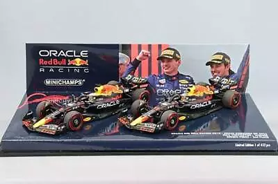 1:43rd Red Bull Racing RB18 Max Verstappen Sergio Perez 1-2 Finish Car Set • $404.58