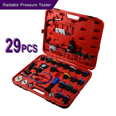 $80 • Buy 29 Pcs Radiator Pressure Tester & Vacuum Purge Refill Coolant Kit