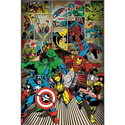 Marvel Comics Heroes Poster • £7.25