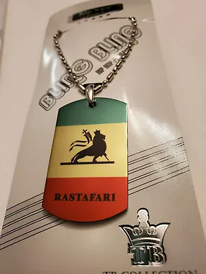 RASTAFARI RASTA FLAG Dog Tag Necklace  • $6.50