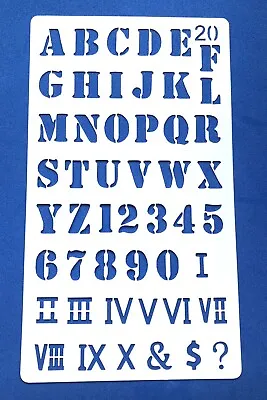 Alphabet Letter And Number Stencil For Painting Card Making And Scrapbooking • £2.75