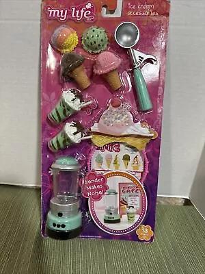 My Life As 18  Doll Ice Cream Accessories PlaySet 13pc 2017 Blender Makes Sound • $24.99