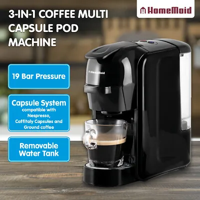 $159 • Buy HomeMaid 3-in-1 CM511HM Coffee Multi Capsule Pod Machine