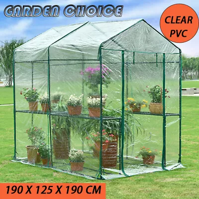 Walk In Greenhouse Garden Shed Flower Shelf Plant Storage Green House • $79