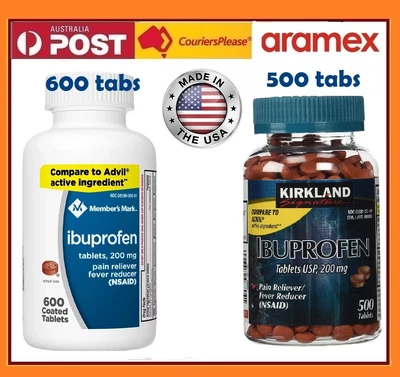 $42.95 • Buy Kirkland Or MM IBUPROFEN 200 MG 12 To 500 Tab BULK As NUROFEN