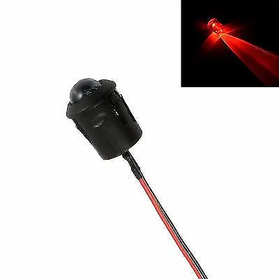 Large 10mm LED Flashing Red Car Motorcycle Shed Boat Dummy Fake Alarm 12V • £2.99