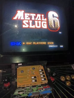 METAL SLUG 6 / NeoGeo Mvs SNK Cartridge Pcb No JAMMA Arcade Vers. Boat. Not Workin • £0.86