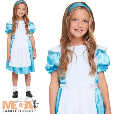 £9.99 • Buy Alice In Wonderland Girls Fancy Dress Kids Fairtytale World Book Day Costume