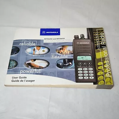 Motorola User Guide For MTX8250 And MTX9250 Portable Radio • $9.97