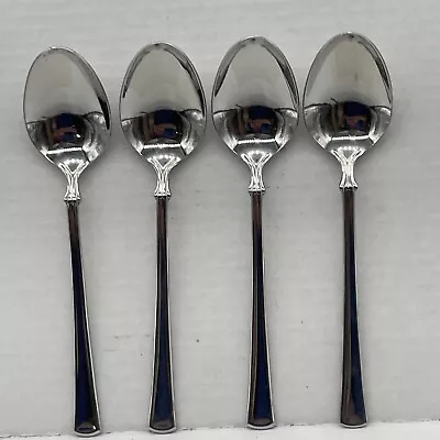 Mikasa Verona 4 Place/Oval Soup Spoons Lot 7 5/8  Stainless Flatware 18/8 • $18.99