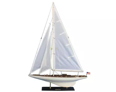 $154.99 • Buy Intrepid 1967 America's Cup 12 Meter Yacht Wooden Model 24  Sailboat New