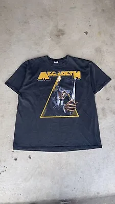 Vintage 2001 T-Shirt L MEGADETH CLOCKWORK ORANGE Heavy Metal Rap Tee Y2k Slayer • $175