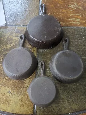 Toy Miniature Lodge Hammered Cast Iron Skillet Restored Set  • $3.25