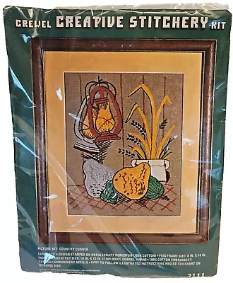 Vintage Crewel Creative Stitchery Kit  Vegetable Basket  16  X 20  Vogart #5176 • $14.50