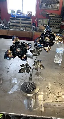 Metal Flower Sculpture • $100