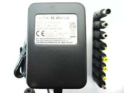 £15.99 • Buy 2000ma 9v AC-AC (AC Output) Power Adaptor Supply Charger 2a 18va 18w - Multi J