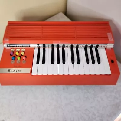 Vintage Orange Magnus Electric Chord Organ Tested And Works C4 • $89.10