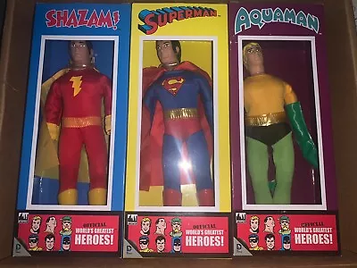 Figures Toy Company Dc Worlds Greatest Heroes! Shazam Superman Aquaman Mego • $50
