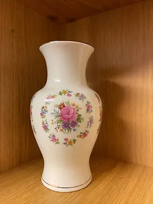 Sadler England Ceramic Floral Ornamental Pottery Glazed Vase • £15.99