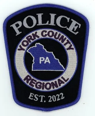 Pennsylvania Pa York County Regional Police Nice Shoulder Patch Sheriff • $7.99
