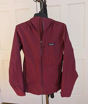 Patagonia Women's H2No Hooded Full Zip Stretch Rainshadow Jacket SIZE SMALL • $89