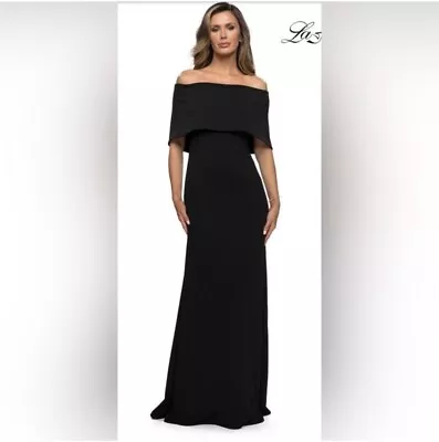 La Femme NEW Off The Shoulder Black Evening Dress Size 14 • $98.85