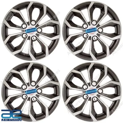 4 Pcs New Wheel Hub Caps Cover Plastic Silver Grey 12-16  For Cars Universal @Vi • $173.09