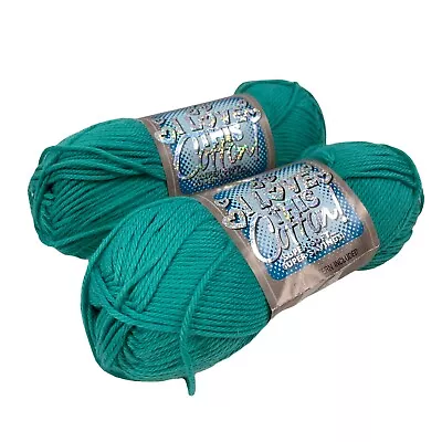 Lot Of 2 I Love This Cotton Yarn Aspyn Green 318 Soft 3.5 Oz - 180 Yd Ea • $12.30