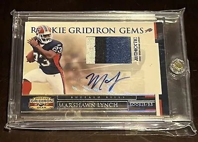 2007 Gridiron Gear Marshawn Lynch RPA Auto - Patch /50 *ROOKIE* CLEAN • $249.94