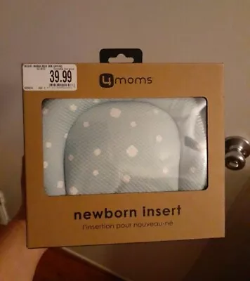 4moms Newborn Infant Insert For MamaRoo & RockaRoo Blue & Gray Reversible (k) • $32.99