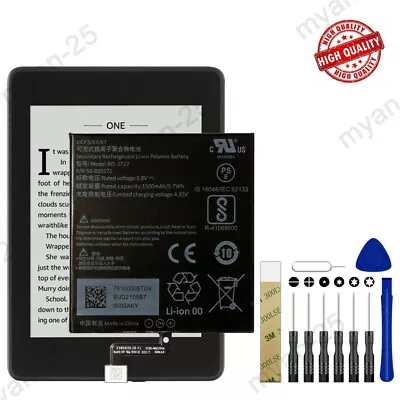 $18.40 • Buy New Battery For Amazon Kindle Paperwhite 4 10th Generation 2018 Release 1500mAh
