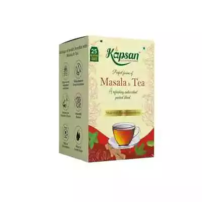 KAPSAN Masala & Tea Bags|Assam Black Tea 25 Tea Bags Free Shipping World Wide • $12.99