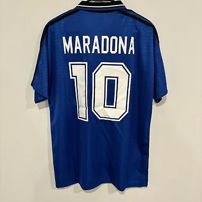 Argentina Maradona #10 Retro Soccer Jersey Men’s Medium • $79.99