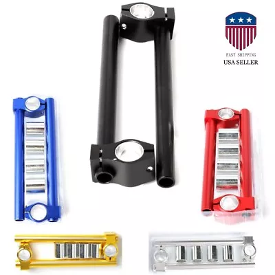 Clip-On Motorcycle 7/8  Handlebars 25/29/30mm Fork Tube For Cafe Racer Universal • $24.75