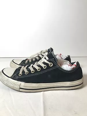 Converse All Star Womens Sneakers Black Size 8 Double Tongue 547218F Gold Studs • $15.74