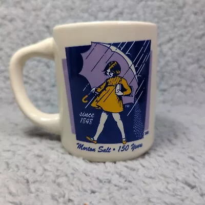 Morton Salt Girl When It Rains It Pours 1968 Advertisement Coffee Cup Mug • $8.48