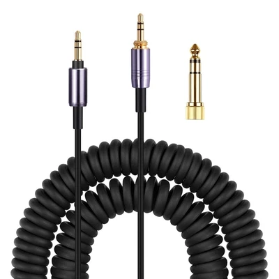 £11.18 • Buy Spring Coiled Cord Headphone Cable For WH-1000XM3 XM2 XM4/WH-XB910N/MDR-XB950BT