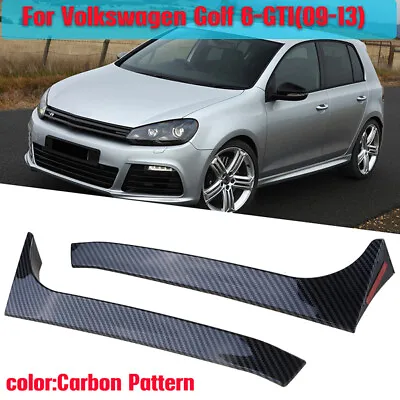 Carbon Rear Window Spoiler Side Wing Cover For VW Golf 6 MK6 GTI R GTD 2008-2013 • $19.99