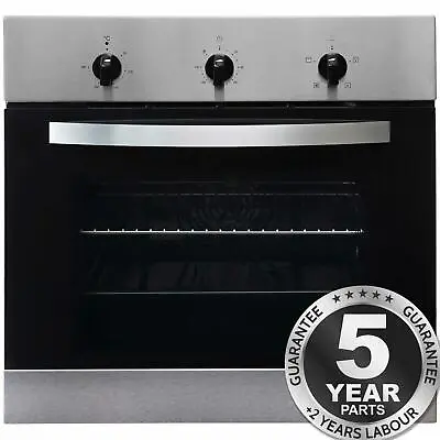 SIA SO111SS 60cm Stainless Steel Built In Single Electric True Fan Oven • £179.99