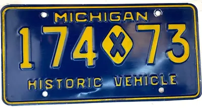 Vintage Michigan Historic Vehicle License Plate Garage Man Cave Collectors Decor • $38.95