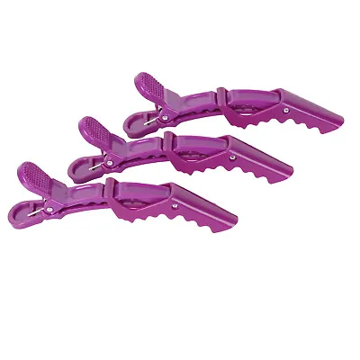 Hair Clips Alligator Crocodile Women Sectioning Non-slip Styling Purple 20x • $23.70