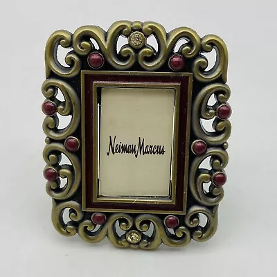 Neiman Marcus Jay Strongwater Mini Photo Frames Enamel Crystal Easel Or Clip • $11.04