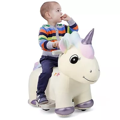 6V Electric Animal Ride On Toy Kids Plush Ride On Toy With Anti-slip Handlebars • £59.95