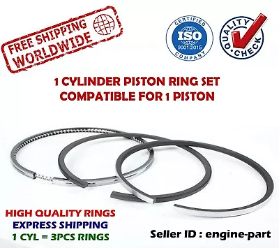 Piston Rings Set 76mm Fits For VOLVO PENTA MD6 MD7 875725 • $31.48