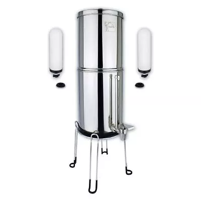 Newton Gravity-Powered Water Filter System - 6L - 2 Candles - Fluoride • £179.95