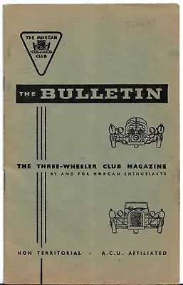 Morgan Three-Wheeler Club Bulletin June 1967 UK Magazine • $15.16