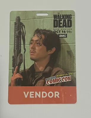 NYC New York COMIC CON 2016 Walking Dead Vendor Credentials Passes Lanyard Pass • $29.99