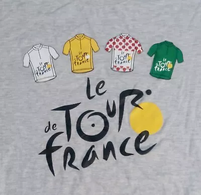 Vintage Tour De France Cycling Jersey T Shirt Bicycle Road Race • $29.99