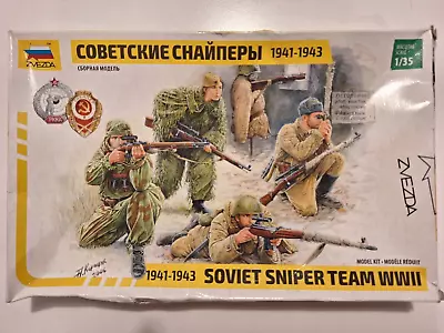 Zvezda 3597 WWII Soviet Sniper Team In 1/35 Sealed Box • $10