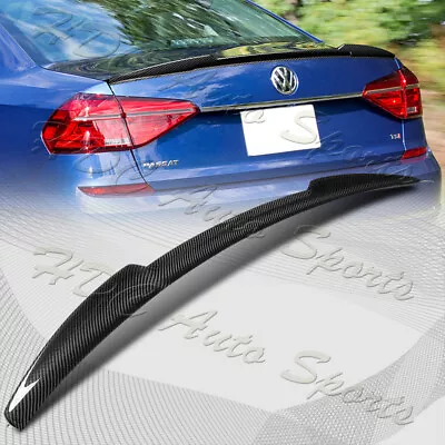 For 2012-2019 Volkswagen VW Passat V-Style Carbon Fiber Duckbill Trunk Spoiler • $132.99